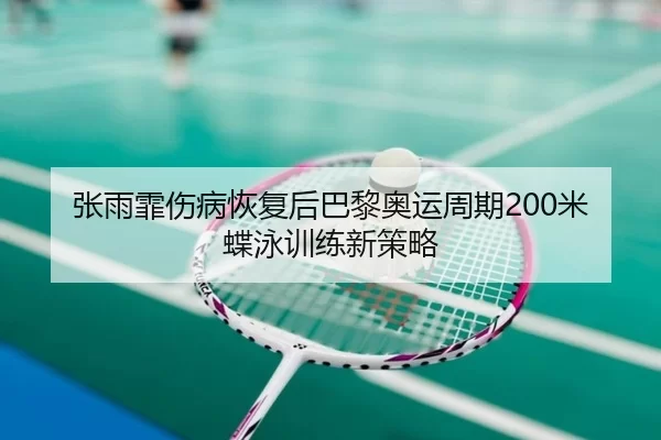 张雨霏伤病恢复后巴黎奥运周期200米蝶泳训练新策略